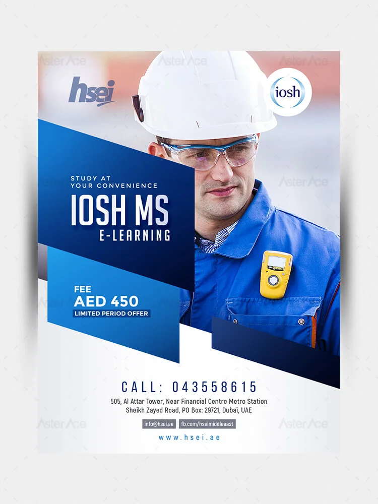 HSEI Dubai IOSH Course Flyer