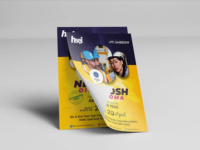 HSEI NEBOSH IOSH Industrial Course Training Flyer
