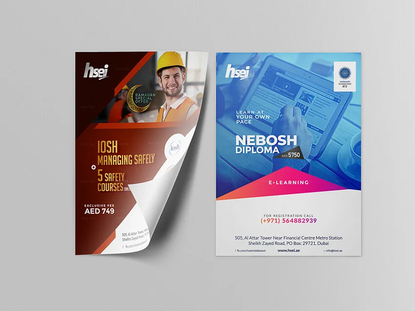 HSEI NEBOSH IOSH Industrial Course Training Flyer