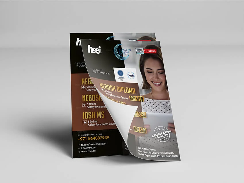 HSEI NEBOSH IOSH Industrial Course Training Flyer