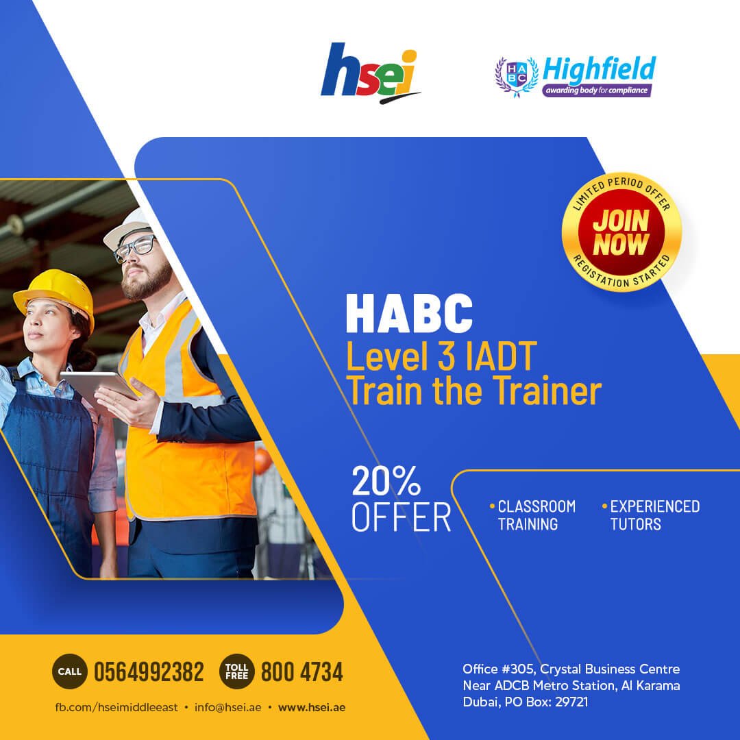 HABC Level 3 IADT Traing the Trainer Course Promotion Flyer Design