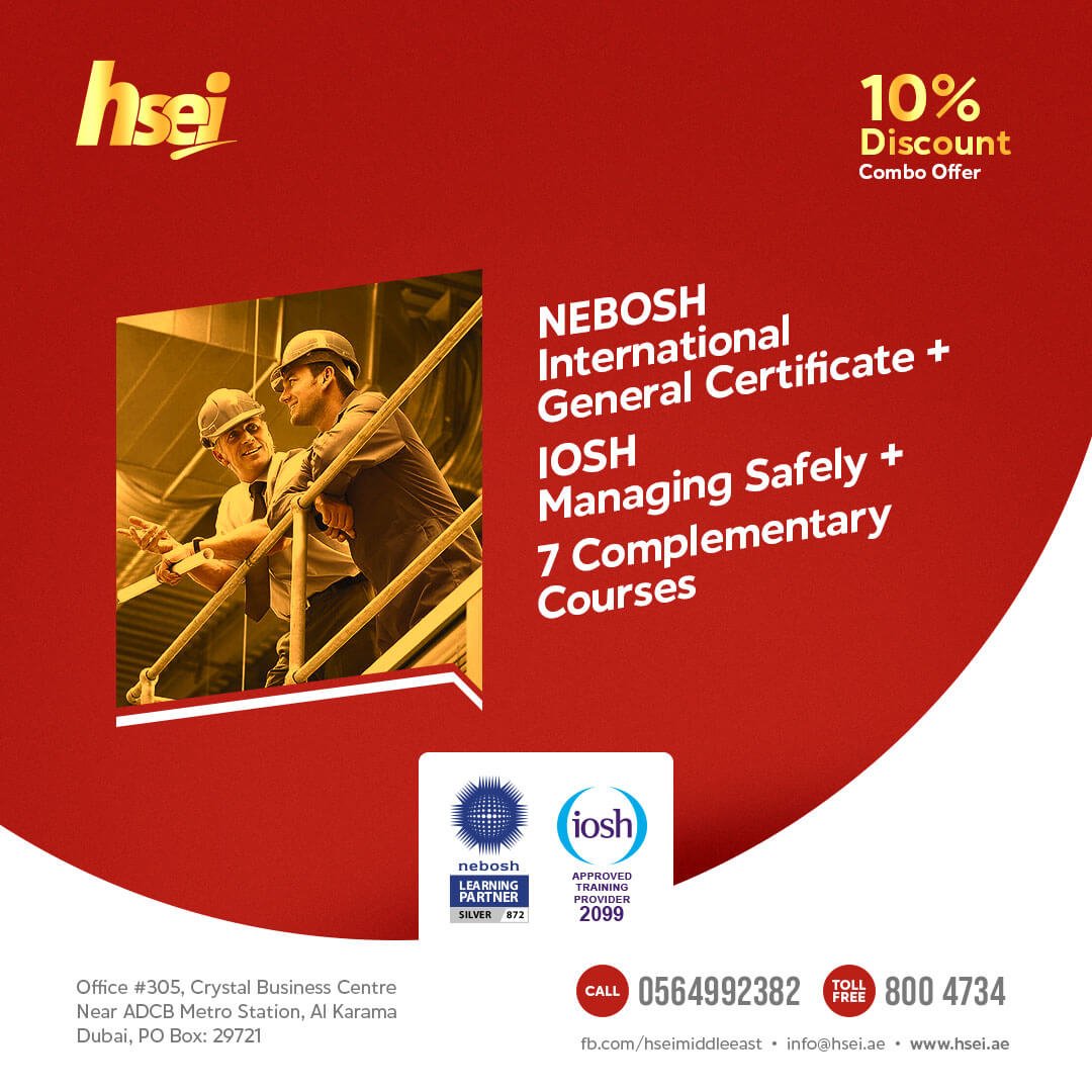 NEBOSH International General Certificate + IOSH MS and get 7 complementary courses