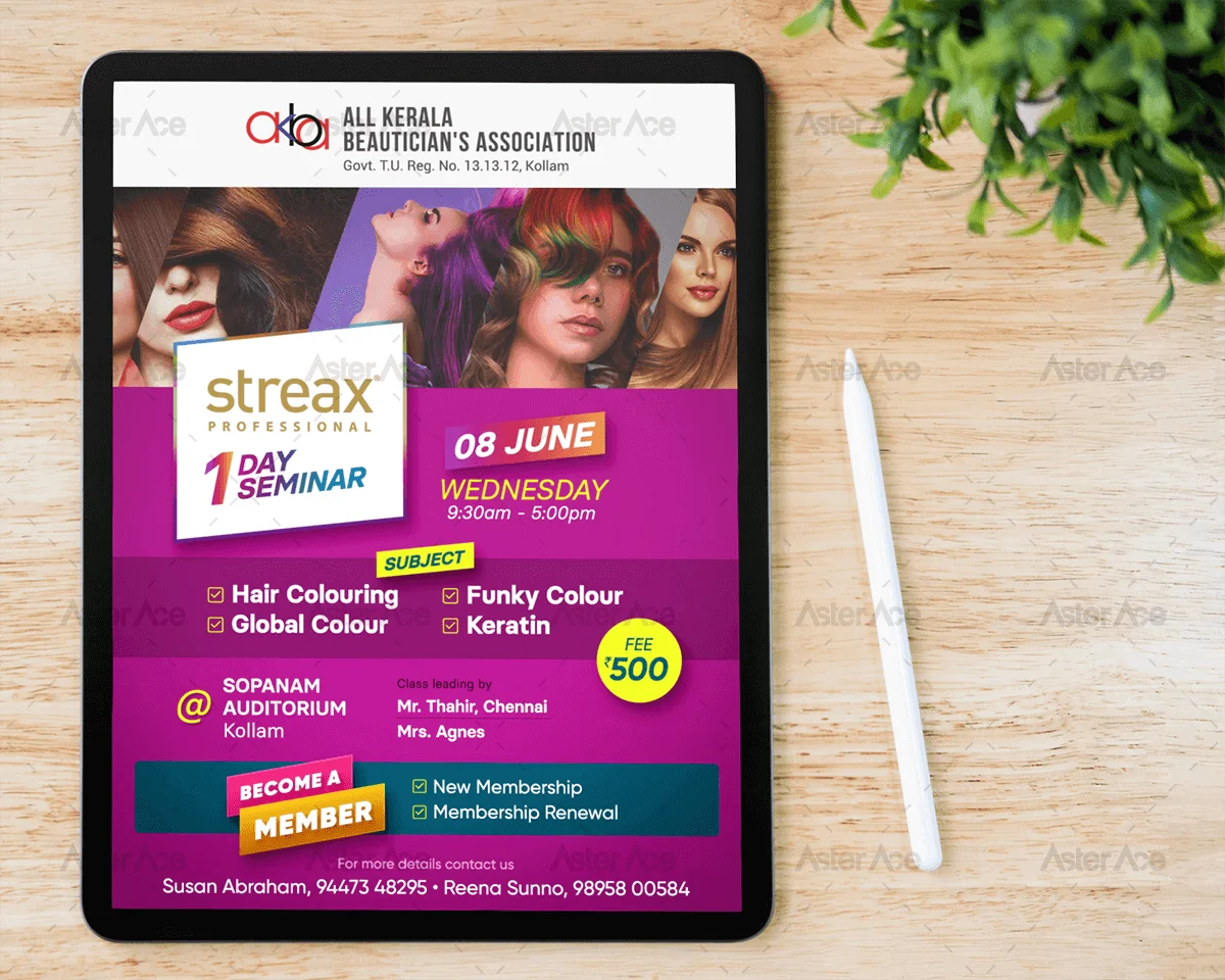 Streax Beauty Products Promotional Digital promotion posts and advertisements