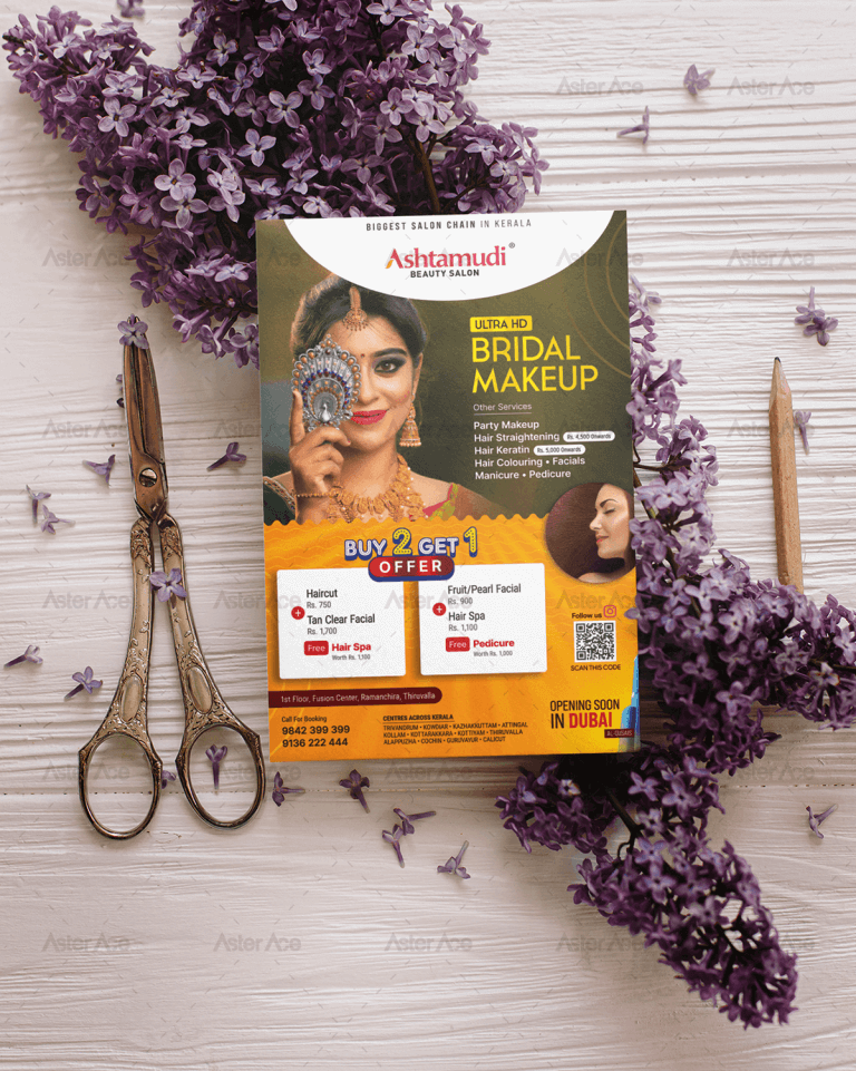 Ashramudi Bridal Makeup Package Promotional Flyer